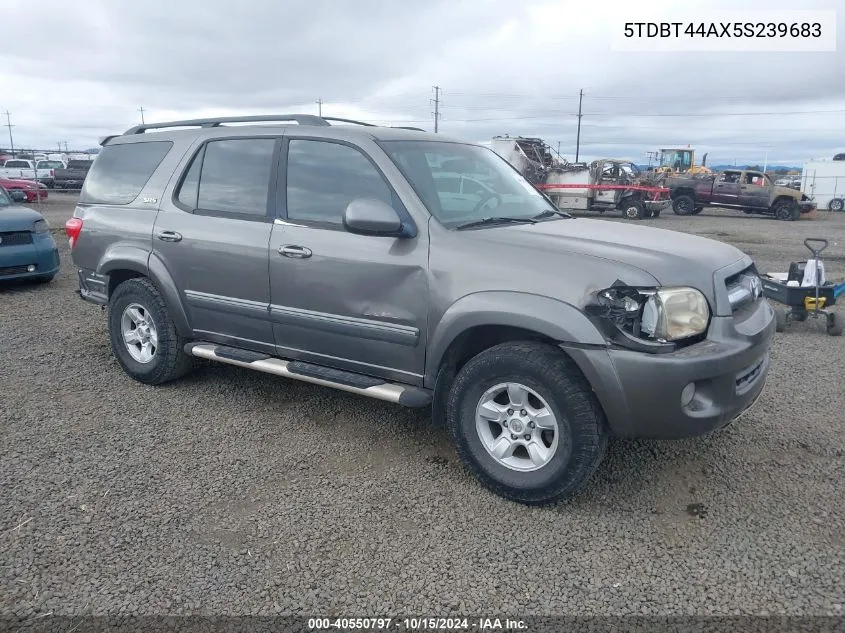 2005 Toyota Sequoia Sr5 V8 VIN: 5TDBT44AX5S239683 Lot: 40550797