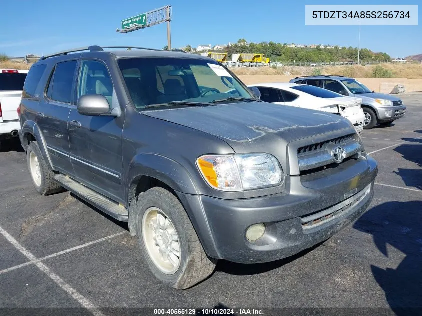 2005 Toyota Sequoia Sr5 V8 VIN: 5TDZT34A85S256734 Lot: 40565129