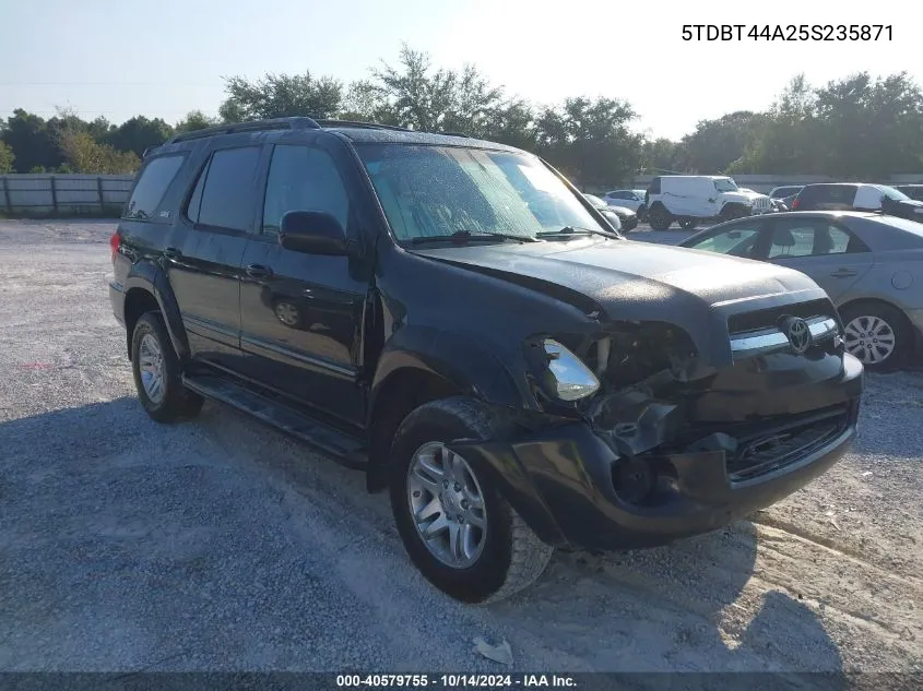 2005 Toyota Sequoia Sr5 VIN: 5TDBT44A25S235871 Lot: 40579755