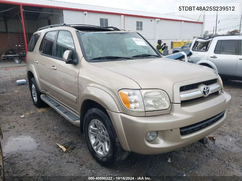 2005 Toyota Sequoia Limited V8 VIN: 5TDBT48A25S239512 Lot: 40595322