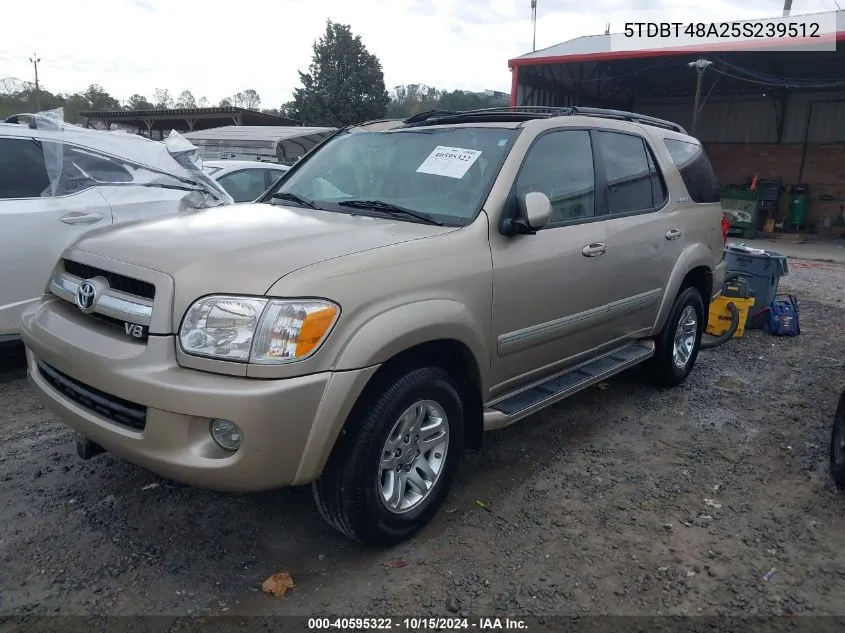 2005 Toyota Sequoia Limited V8 VIN: 5TDBT48A25S239512 Lot: 40595322