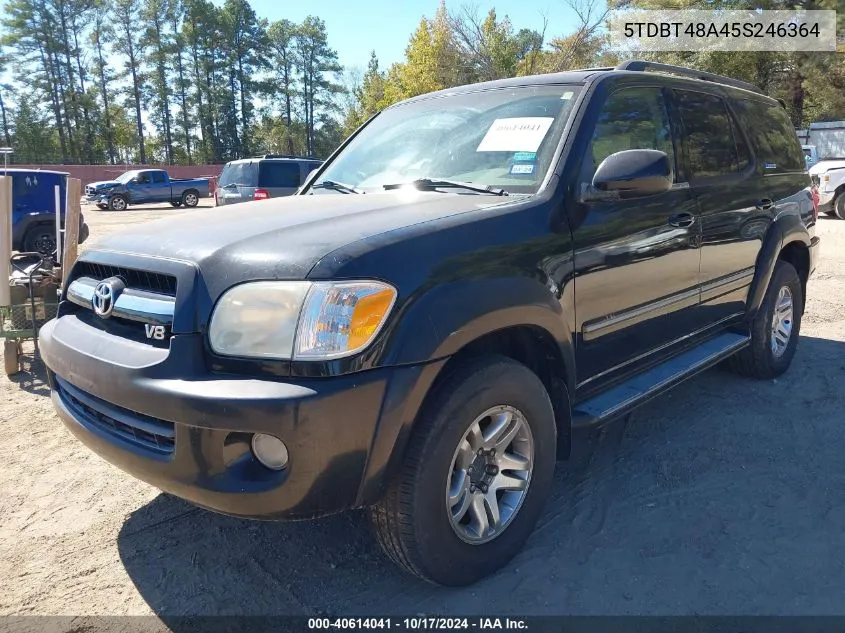 2005 Toyota Sequoia Limited V8 VIN: 5TDBT48A45S246364 Lot: 40614041