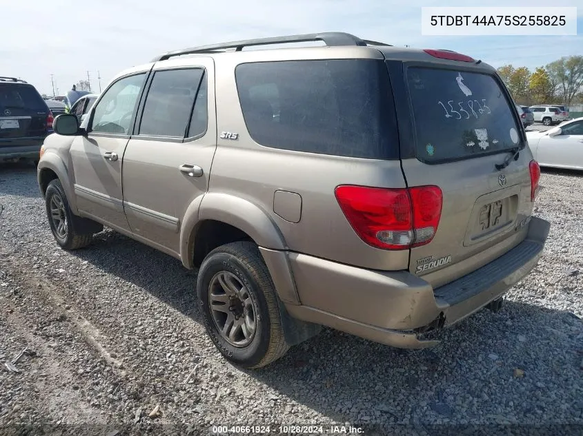 2005 Toyota Sequoia Sr5 V8 VIN: 5TDBT44A75S255825 Lot: 40661924