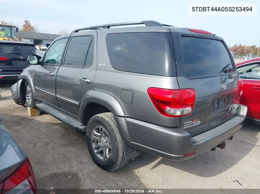 2005 Toyota Sequoia Sr5 V8 VIN: 5TDBT44A05S253494 Lot: 40684549