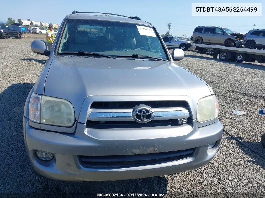 2006 Toyota Sequoia Limited V8 VIN: 5TDBT48A56S264499 Lot: 39892154