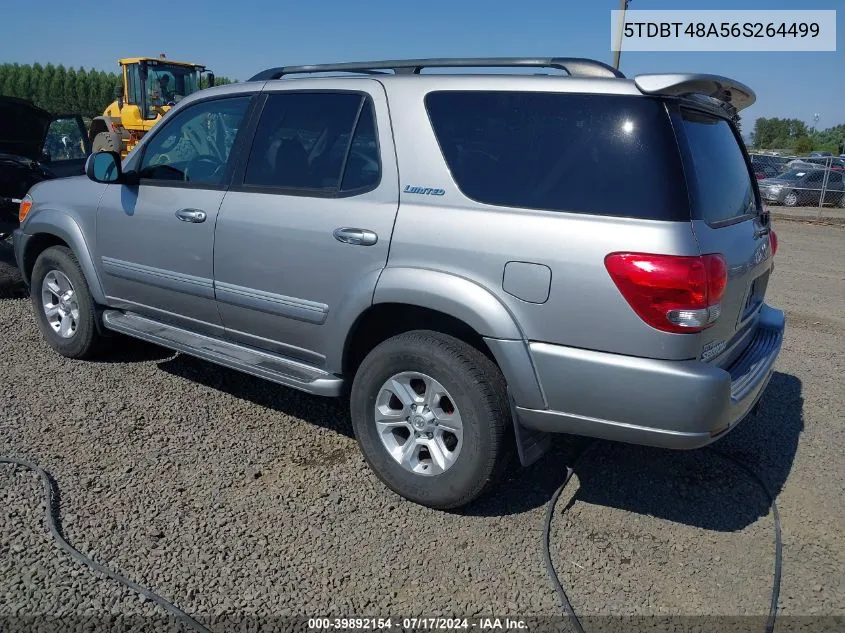 2006 Toyota Sequoia Limited V8 VIN: 5TDBT48A56S264499 Lot: 39892154