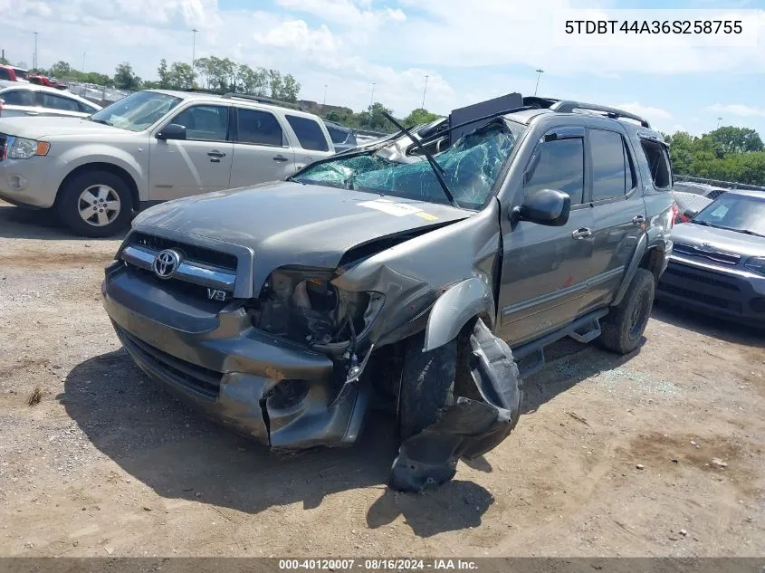 5TDBT44A36S258755 2006 Toyota Sequoia Sr5 V8