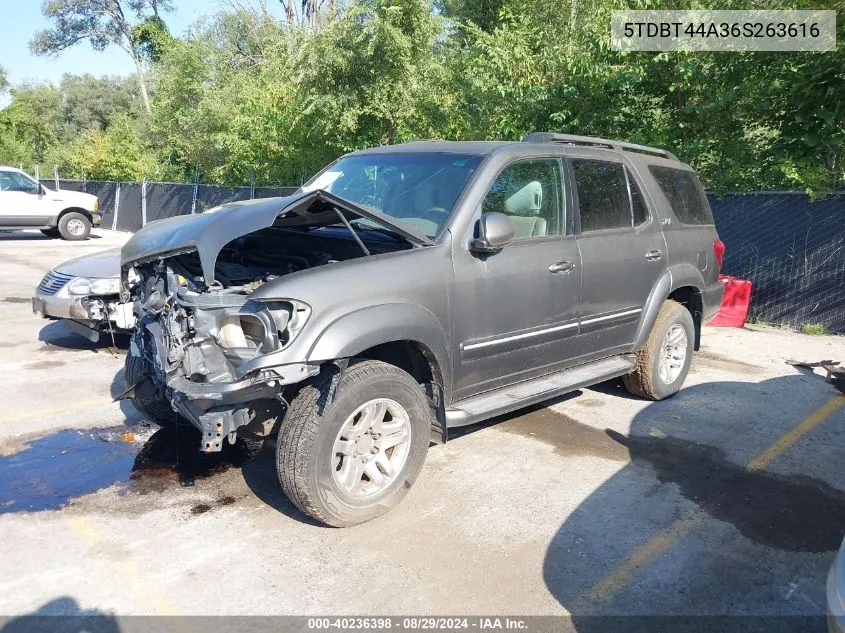 2006 Toyota Sequoia Sr5 V8 VIN: 5TDBT44A36S263616 Lot: 40236398