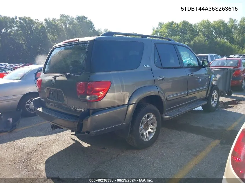 5TDBT44A36S263616 2006 Toyota Sequoia Sr5 V8