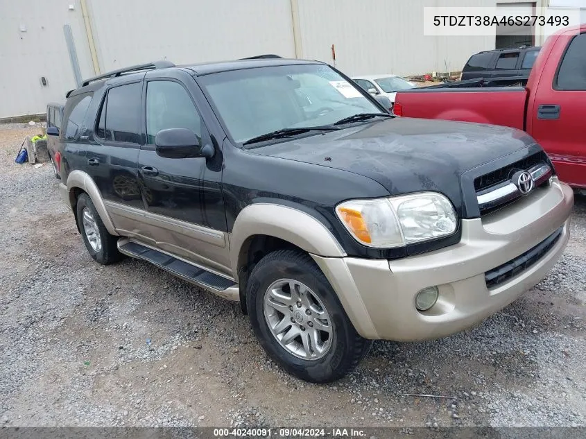 5TDZT38A46S273493 2006 Toyota Sequoia Limited V8