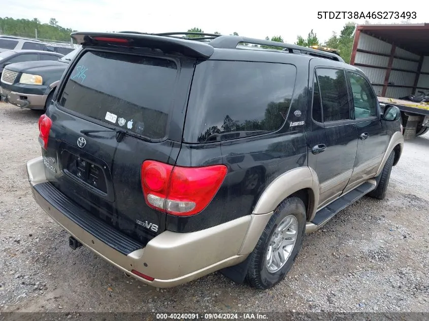 5TDZT38A46S273493 2006 Toyota Sequoia Limited V8