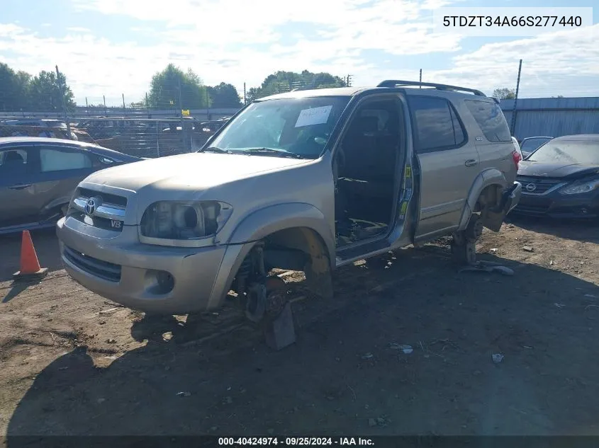 2006 Toyota Sequoia Sr5 V8 VIN: 5TDZT34A66S277440 Lot: 40424974