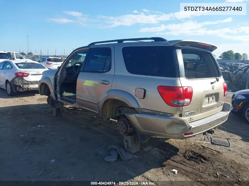 2006 Toyota Sequoia Sr5 V8 VIN: 5TDZT34A66S277440 Lot: 40424974