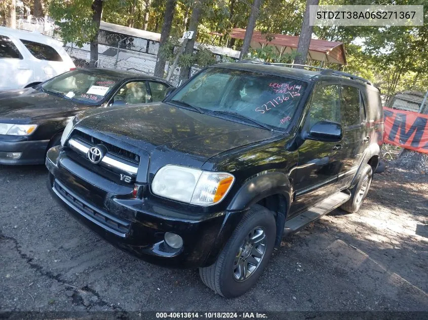 2006 Toyota Sequoia Limited V8 VIN: 5TDZT38A06S271367 Lot: 40613614