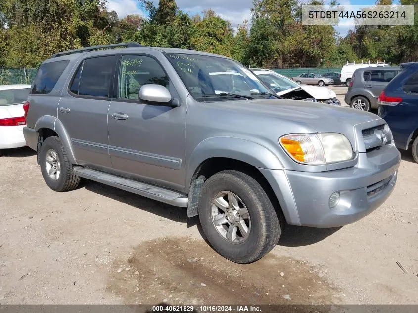 2006 Toyota Sequoia Sr5 V8 VIN: 5TDBT44A56S263214 Lot: 40621829