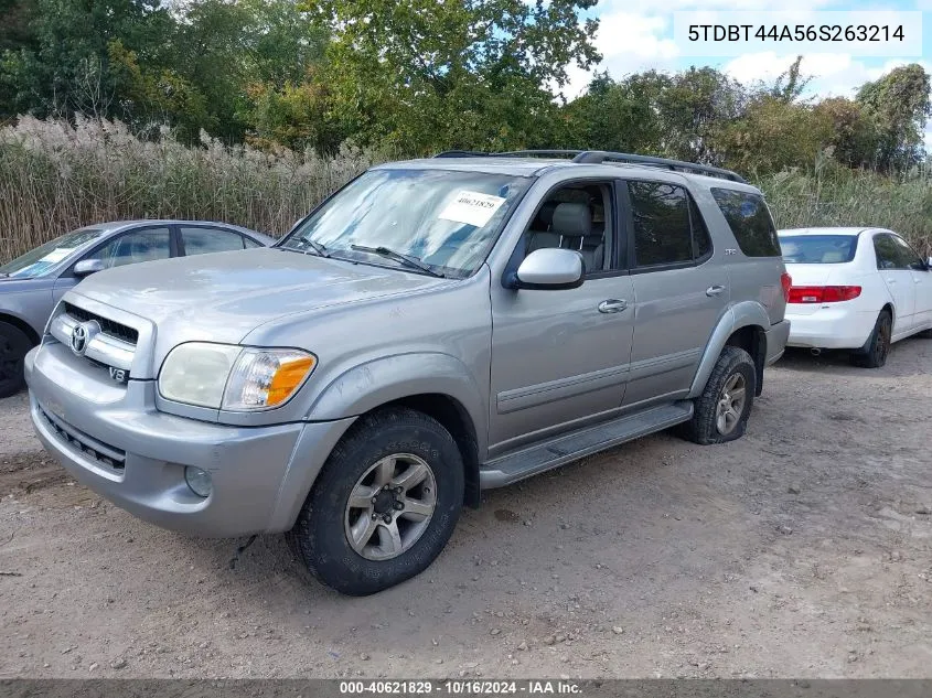 2006 Toyota Sequoia Sr5 V8 VIN: 5TDBT44A56S263214 Lot: 40621829