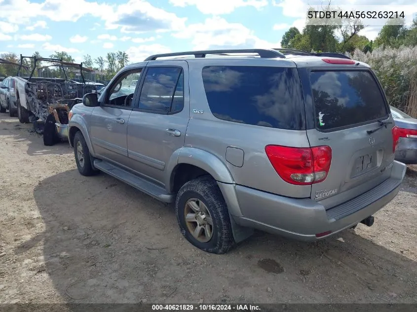 2006 Toyota Sequoia Sr5 V8 VIN: 5TDBT44A56S263214 Lot: 40621829