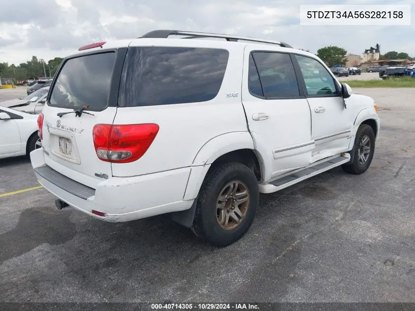 2006 Toyota Sequoia Sr5 V8 VIN: 5TDZT34A56S282158 Lot: 40714305