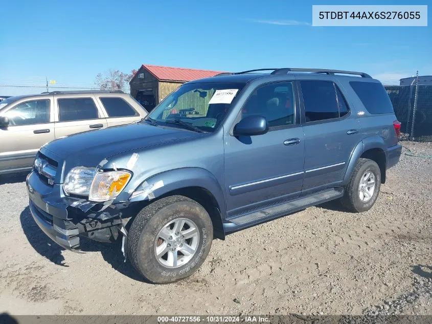 2006 Toyota Sequoia Sr5 V8 VIN: 5TDBT44AX6S276055 Lot: 40727556