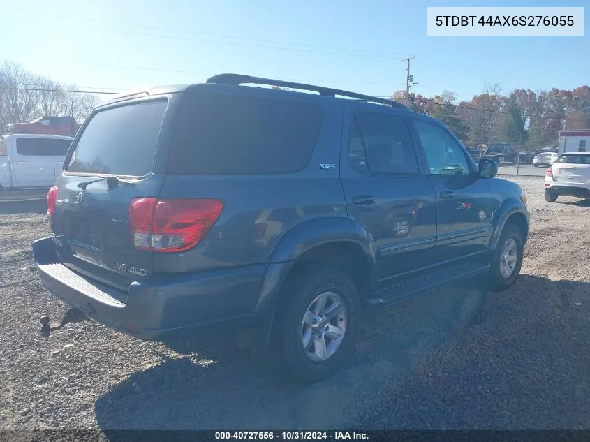 2006 Toyota Sequoia Sr5 V8 VIN: 5TDBT44AX6S276055 Lot: 40727556