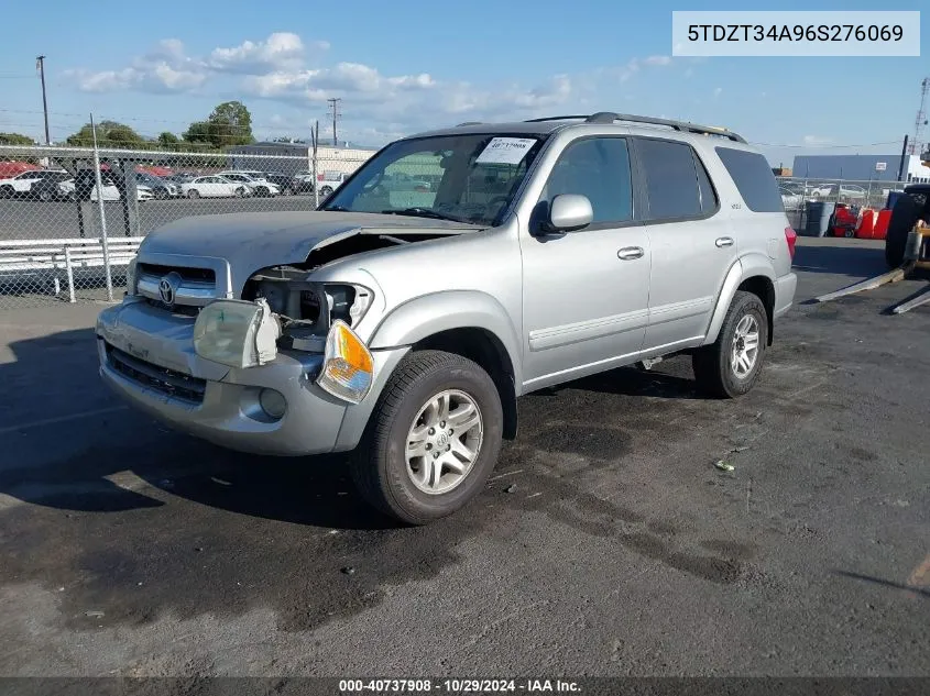 2006 Toyota Sequoia Sr5 V8 VIN: 5TDZT34A96S276069 Lot: 40737908