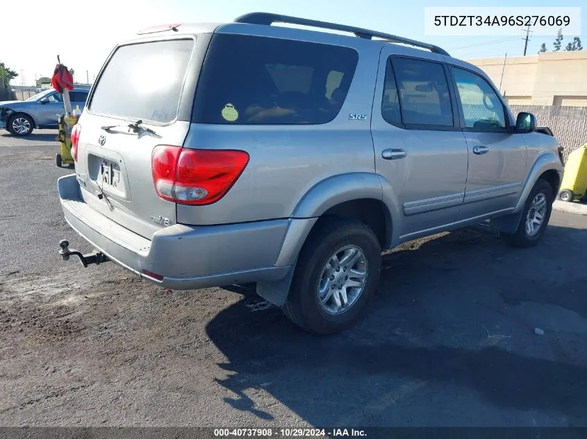 2006 Toyota Sequoia Sr5 V8 VIN: 5TDZT34A96S276069 Lot: 40737908