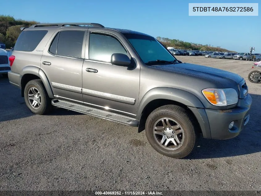 2006 Toyota Sequoia Limited V8 VIN: 5TDBT48A76S272586 Lot: 40869252