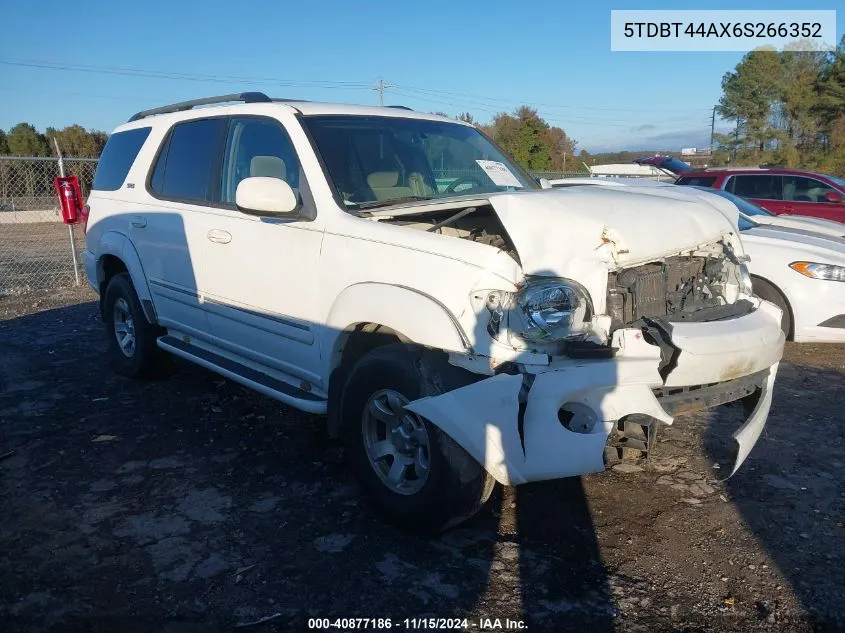 2006 Toyota Sequoia Sr5 V8 VIN: 5TDBT44AX6S266352 Lot: 40877186