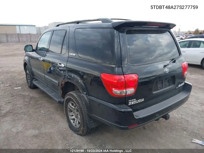 5TDBT48A27S277759 2007 Toyota Sequoia