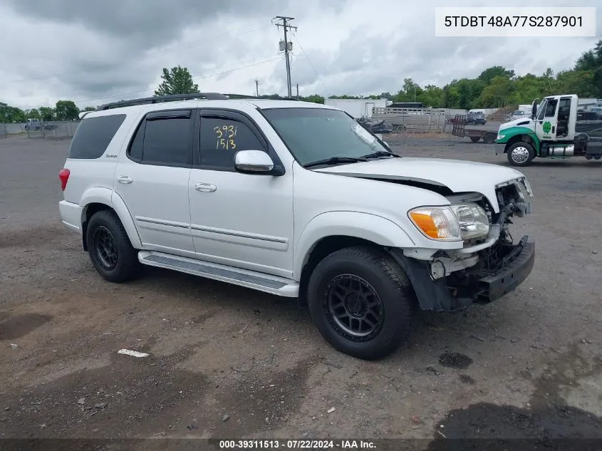 2007 Toyota Sequoia Limited V8 VIN: 5TDBT48A77S287901 Lot: 39311513