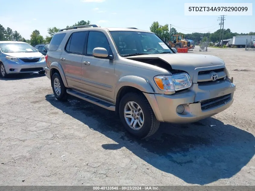 2007 Toyota Sequoia Sr5 V8 VIN: 5TDZT34A97S290099 Lot: 40133545