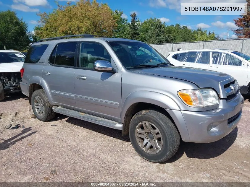 2007 Toyota Sequoia Limited V8 VIN: 5TDBT48A07S291997 Lot: 40284307