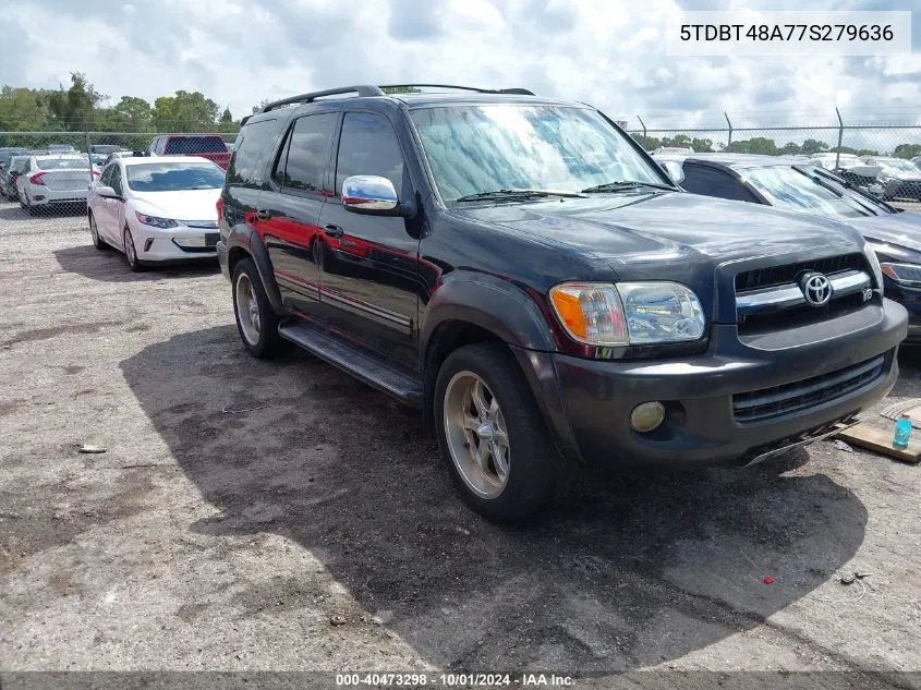 2007 Toyota Sequoia Limited VIN: 5TDBT48A77S279636 Lot: 40473298