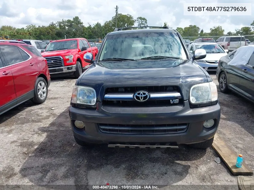 2007 Toyota Sequoia Limited VIN: 5TDBT48A77S279636 Lot: 40473298