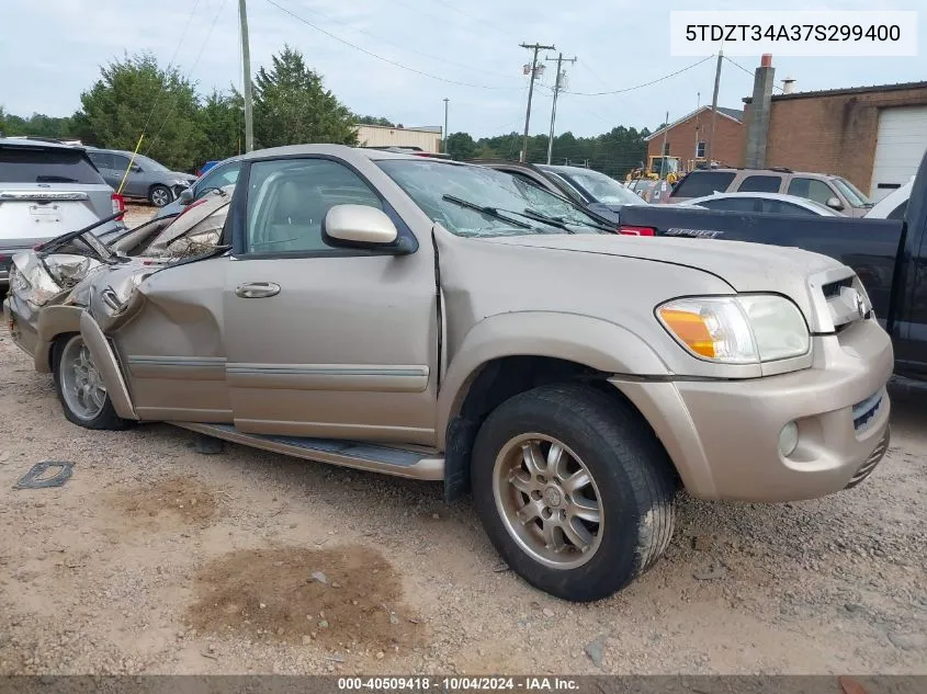 2007 Toyota Sequoia Sr5 V8 VIN: 5TDZT34A37S299400 Lot: 40509418