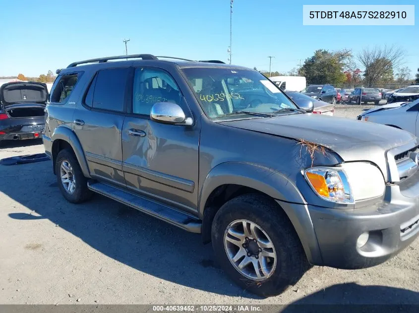 2007 Toyota Sequoia Limited V8 VIN: 5TDBT48A57S282910 Lot: 40639452