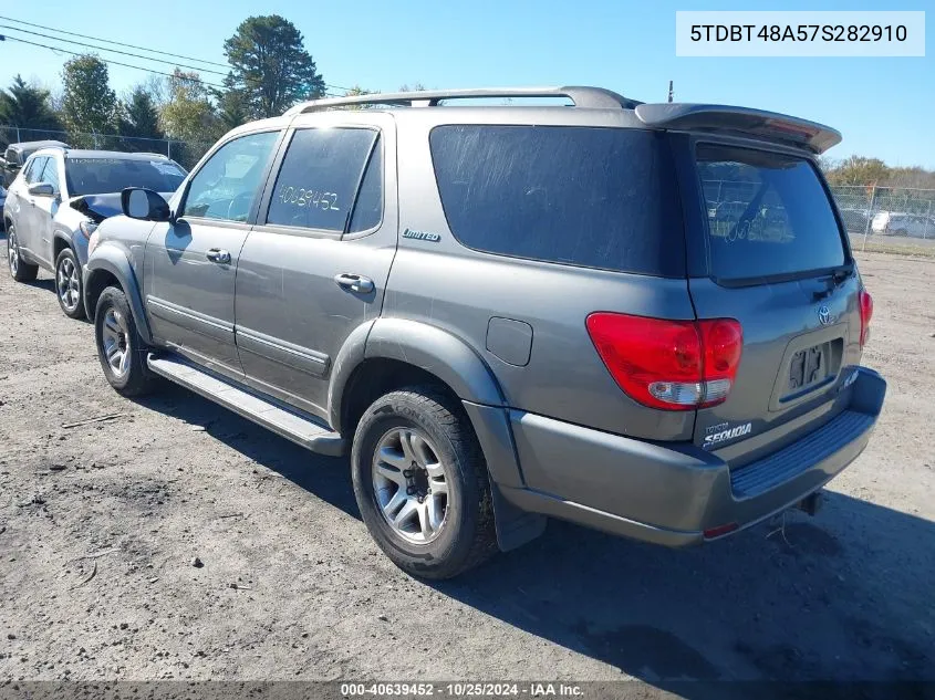 2007 Toyota Sequoia Limited V8 VIN: 5TDBT48A57S282910 Lot: 40639452