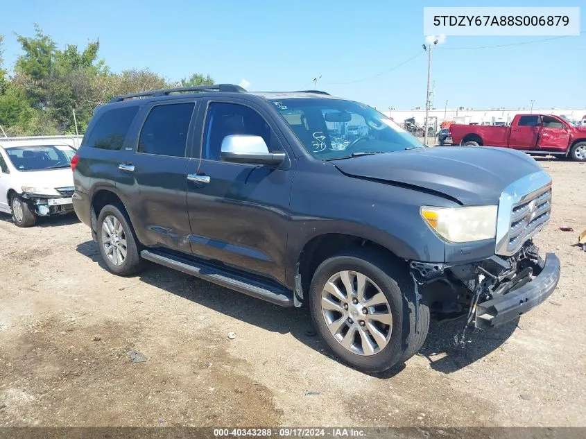 2008 Toyota Sequoia Platinum 5.7L V8 VIN: 5TDZY67A88S006879 Lot: 40343288