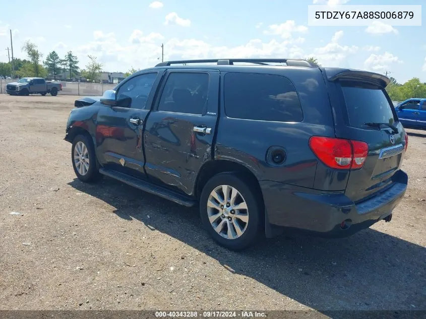 2008 Toyota Sequoia Platinum 5.7L V8 VIN: 5TDZY67A88S006879 Lot: 40343288