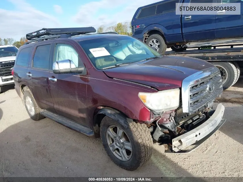 2008 Toyota Sequoia Limited VIN: 5TDBY68A08S004883 Lot: 40536053