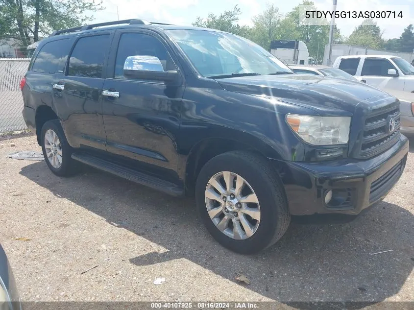 2010 Toyota Sequoia Platinum 5.7L V8 VIN: 5TDYY5G13AS030714 Lot: 40107925