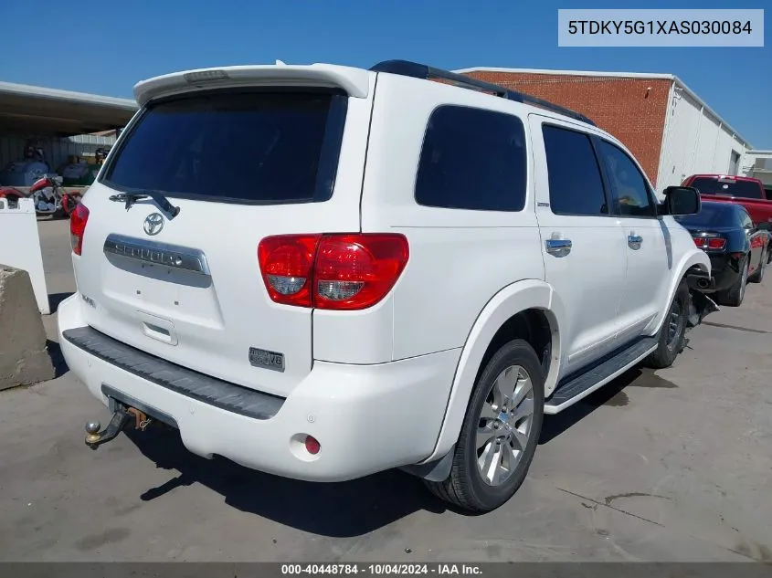 2010 Toyota Sequoia Limited 5.7L V8 VIN: 5TDKY5G1XAS030084 Lot: 40448784