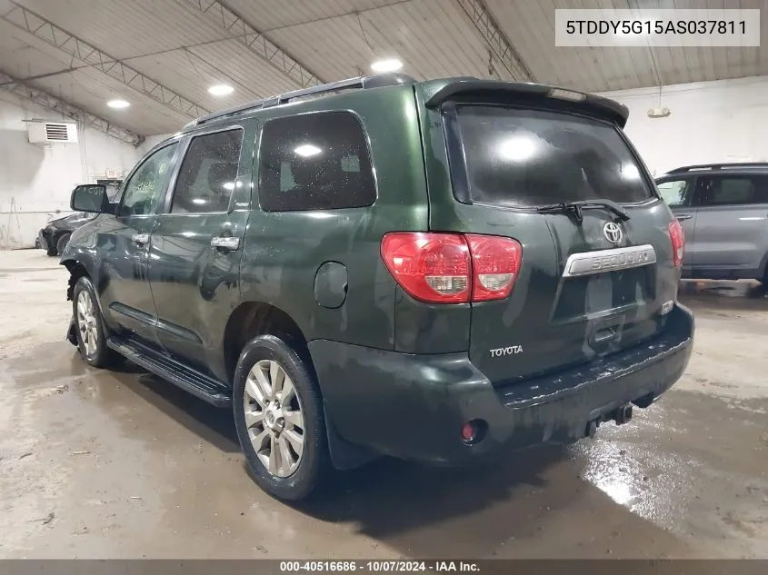 2010 Toyota Sequoia Platinum VIN: 5TDDY5G15AS037811 Lot: 40516686