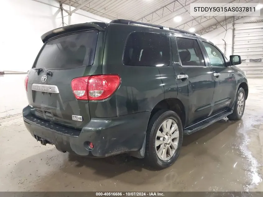 2010 Toyota Sequoia Platinum VIN: 5TDDY5G15AS037811 Lot: 40516686