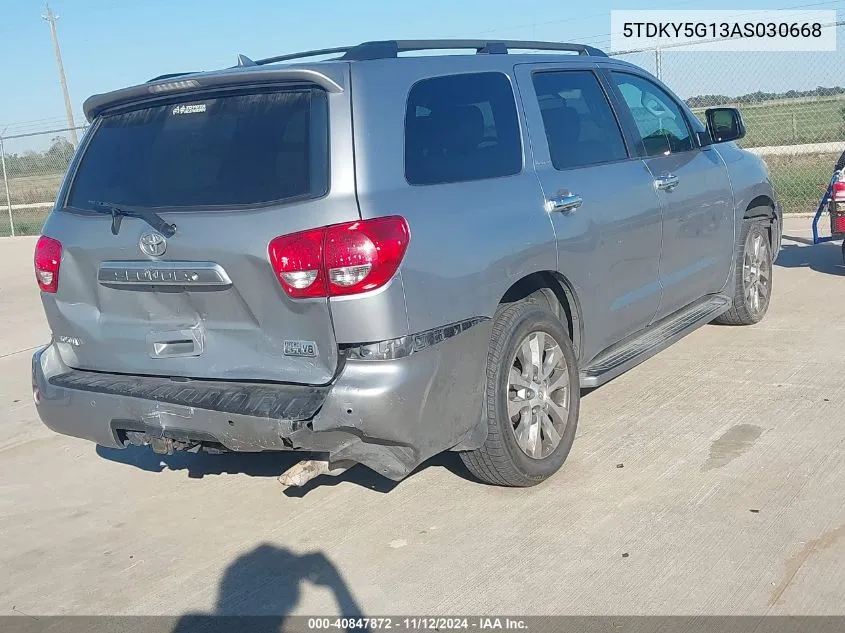 2010 Toyota Sequoia Limited 5.7L V8 VIN: 5TDKY5G13AS030668 Lot: 40847872