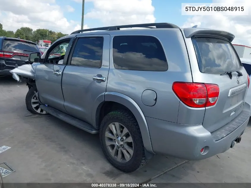 2011 Toyota Sequoia Limited 5.7L V8 VIN: 5TDJY5G10BS048915 Lot: 40378338