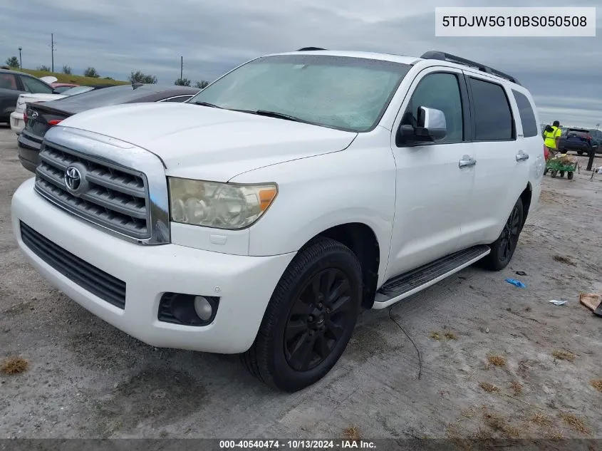 2011 Toyota Sequoia Limited 5.7L V8 VIN: 5TDJW5G10BS050508 Lot: 40540474