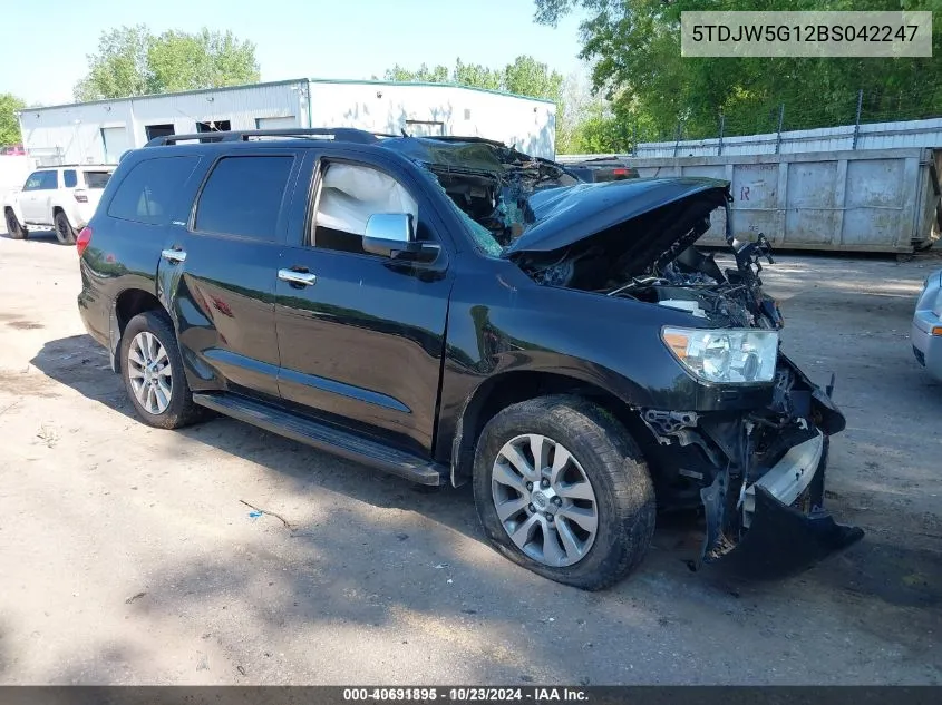 2011 Toyota Sequoia Limited 5.7L V8 VIN: 5TDJW5G12BS042247 Lot: 40691895