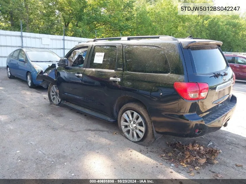 2011 Toyota Sequoia Limited 5.7L V8 VIN: 5TDJW5G12BS042247 Lot: 40691895