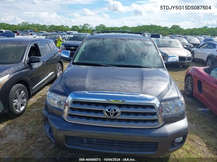 2013 Toyota Sequoia Limited 5.7L V8 VIN: 5TDJY5G15DS087504 Lot: 40488573